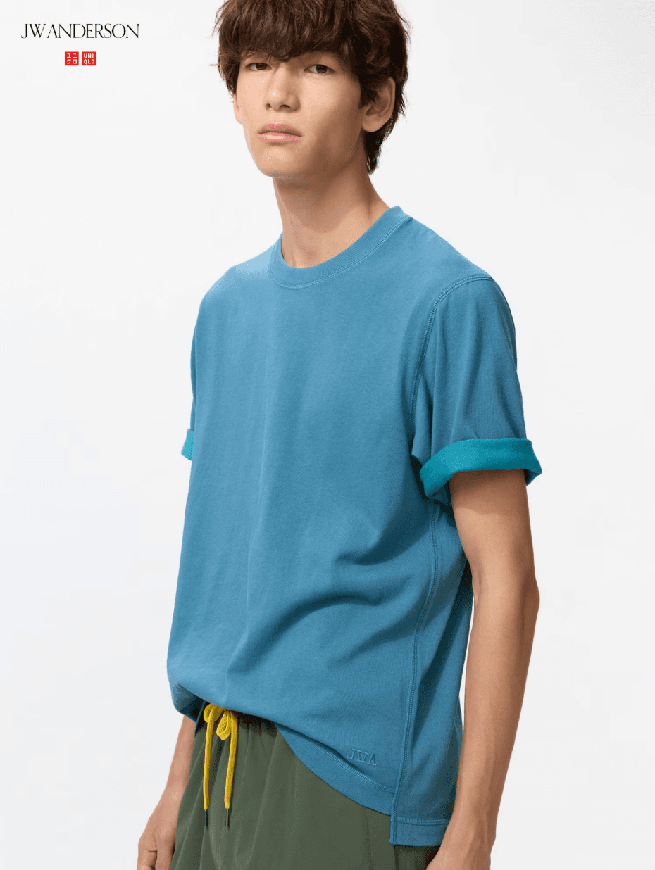 Двухцветная футболка JW ANDERSON