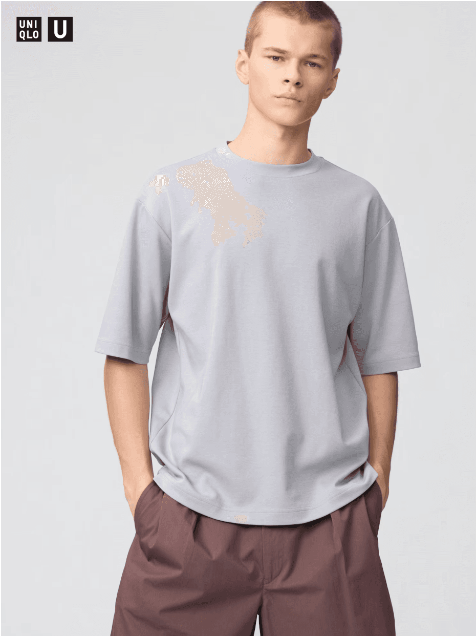 Футболка Airism хлопок оверсайз Uniqlo U