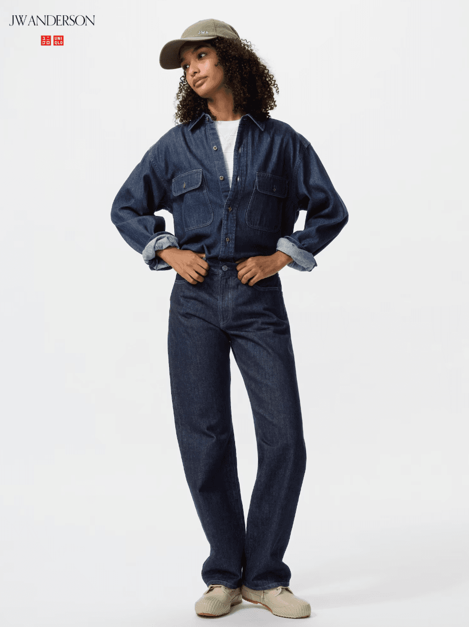 Прямые джинсы JW ANDERSON / удлиненный вариант